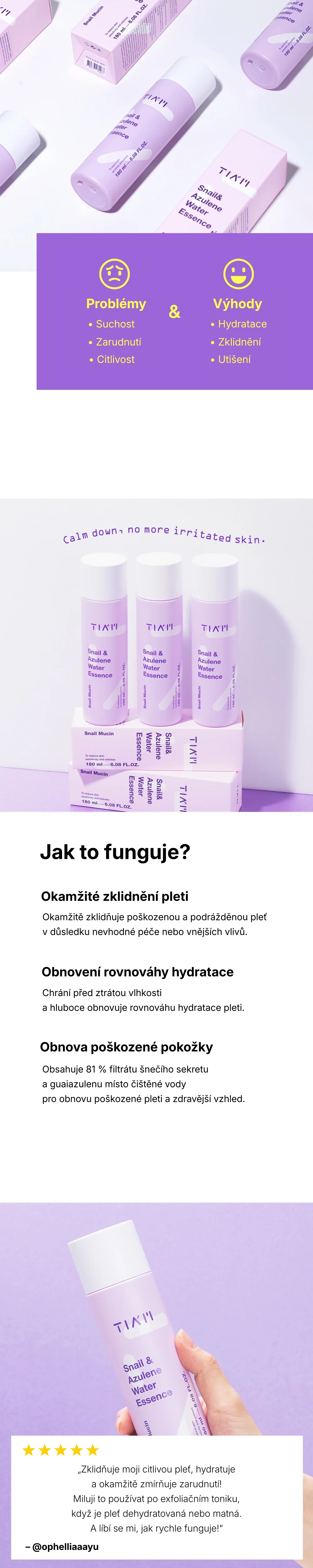 1.0. TIAM Detailed Page Snail Azulene Essence